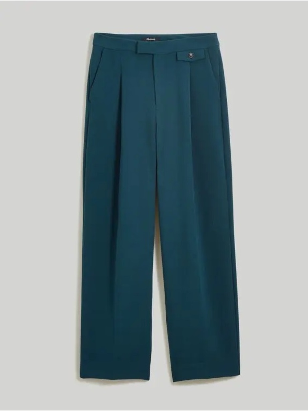 Madewell The Rosedale High-Rise Straight Pant in Crepe